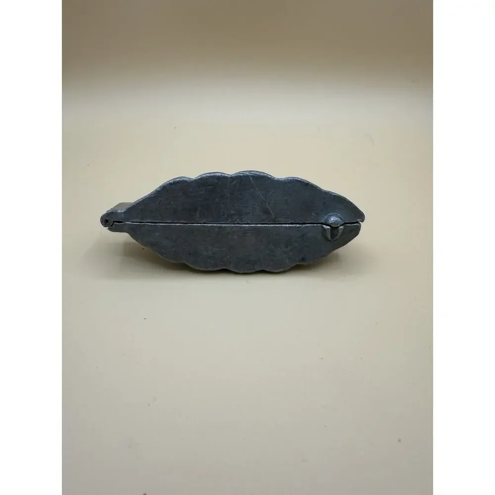 Antique Pewter Ice Cream or Chocolate Mold #513 Battleship or Streamship Vintage